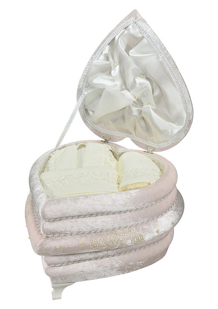 45 Pcs "SOFIA" Bathrobe Set In Heart Shape Box