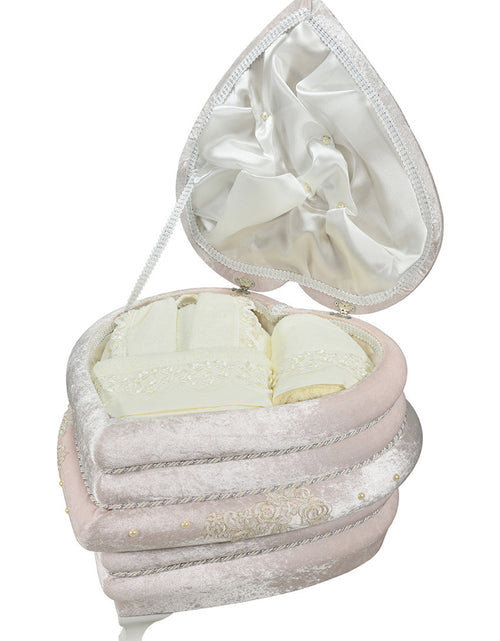 Load image into Gallery viewer, 45 Pcs "SOFIA" Bathrobe Set In Heart Shape Box