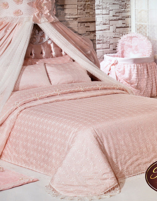 Load image into Gallery viewer, 3 Pcs "BEGONYA" Bed Cover Set (Hand-Made)