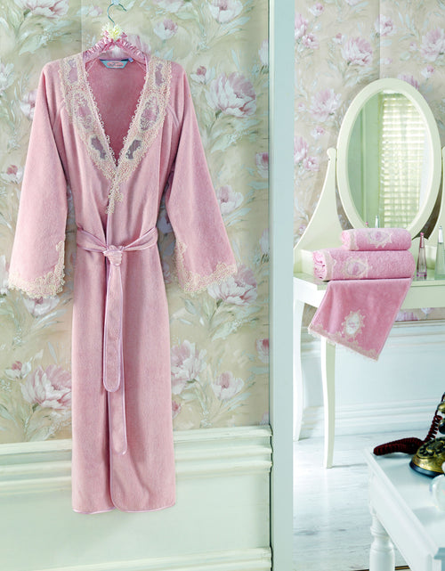 Load image into Gallery viewer, "Destan" Bathrobe 100% Soft Cotton