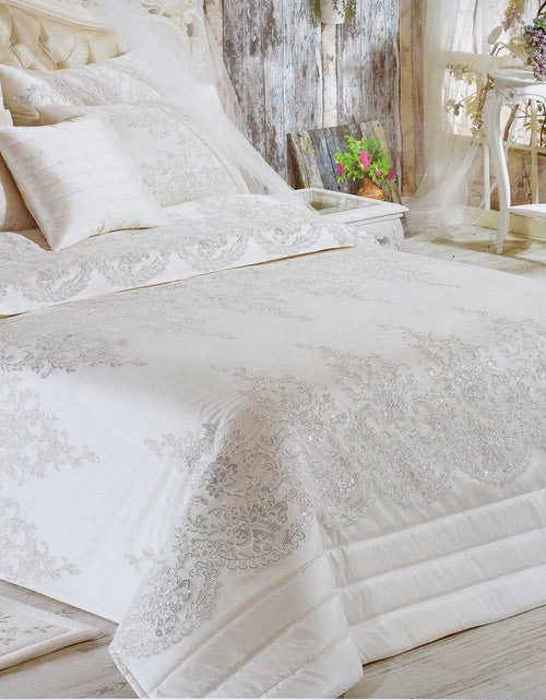 Load image into Gallery viewer, 3 Pcs "DORE" Bed Cover Set (Hand-Made)