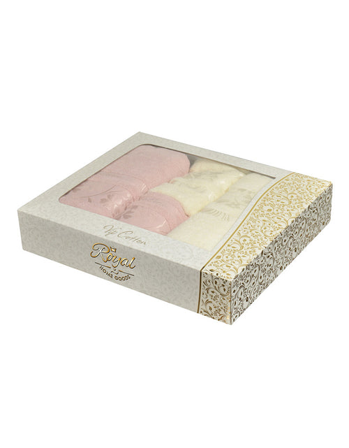 Load image into Gallery viewer, 4 Pcs "Fialka" Towel Set 100% VIP Cotton
