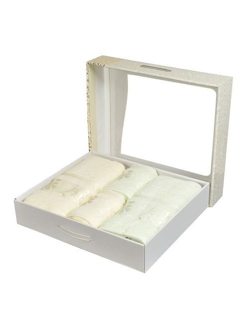Load image into Gallery viewer, 4 Pcs "Fialka" Towel Set 100% VIP Cotton