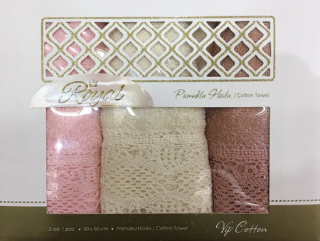 "DANTELLY"3Pcs Kitchen Towels Set