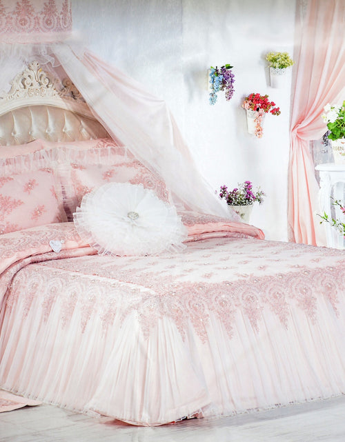 Load image into Gallery viewer, 3 Pcs "HELENA" Bed Cover Set (Hand-Made)