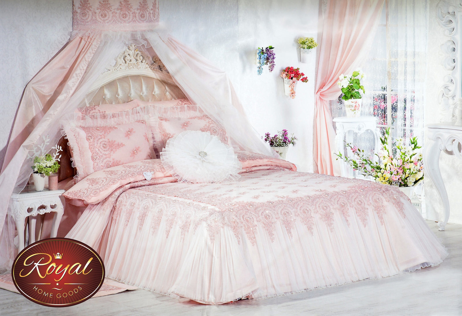 3 Pcs "HELENA" Bed Cover Set (Hand-Made)