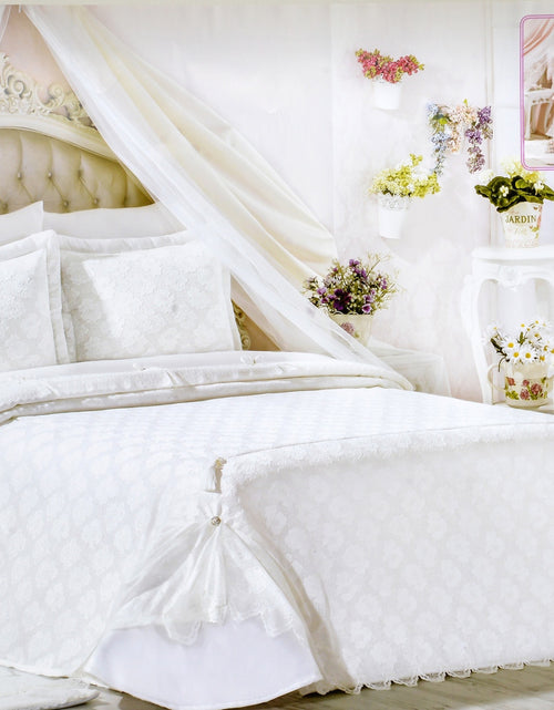 Load image into Gallery viewer, 3 Pcs "MANOLYA" Bed Cover Set (Hand-Made)