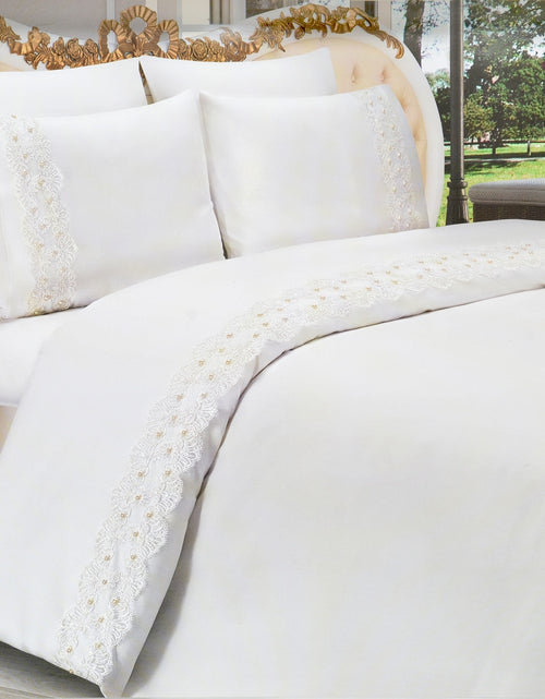 Load image into Gallery viewer, 6 Pcs "Pique French" Bed Cover Set (Hand-Made)