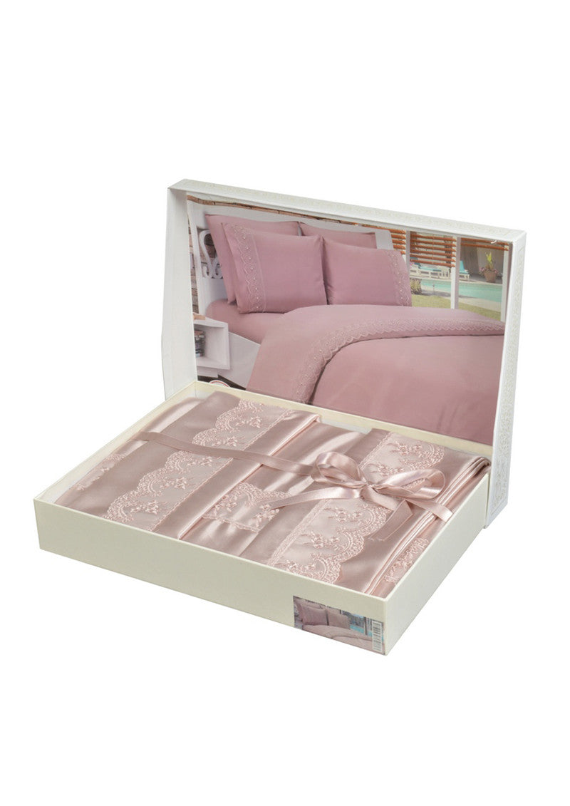 6 Pcs "Pique French" Bed Cover Set (Hand-Made)