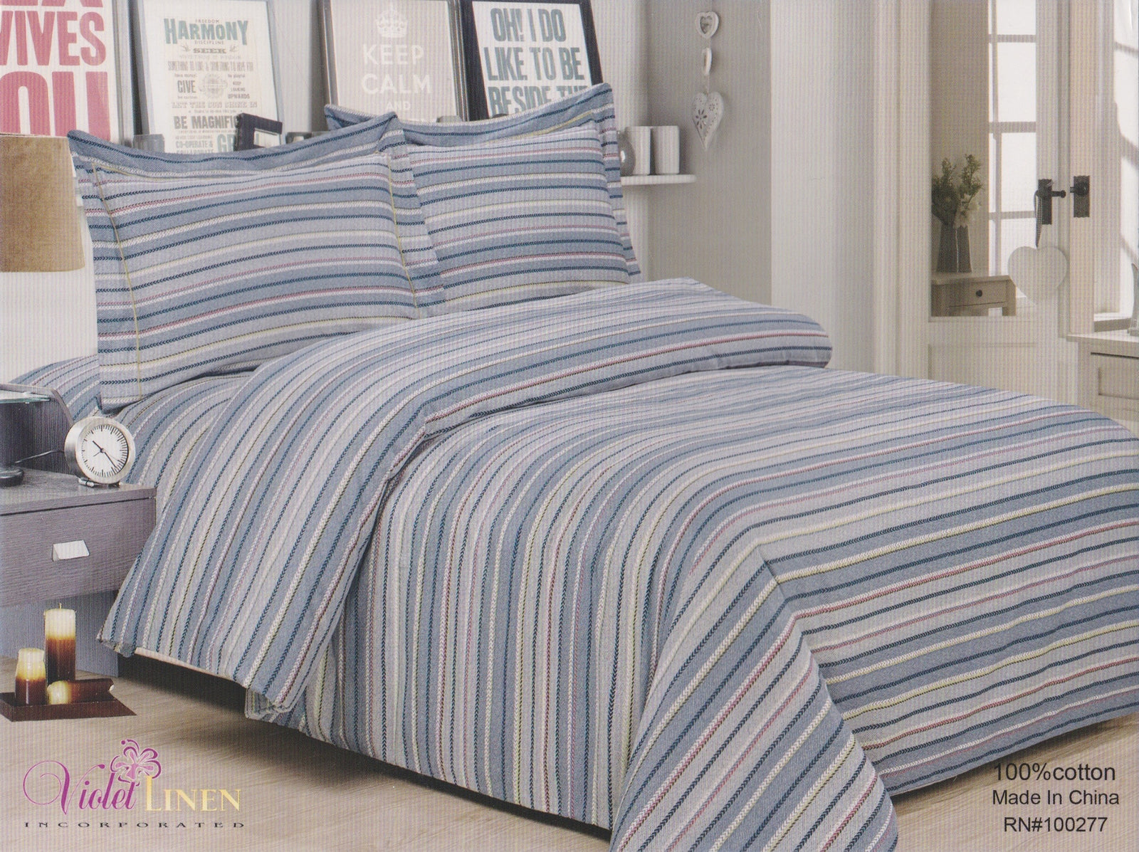 French Blue Stripe 39"-48''Set