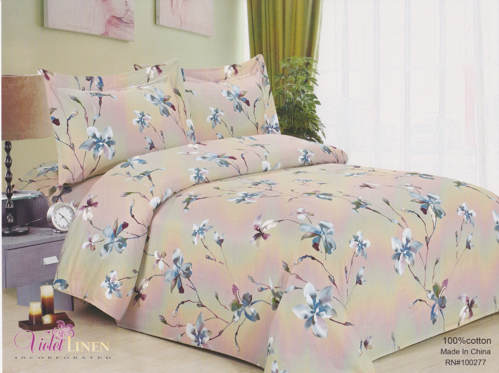 French Magnolia Cream 48"-60"(Queen)