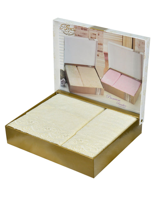 Load image into Gallery viewer, 2 Pcs "French Guipure" Towel Set