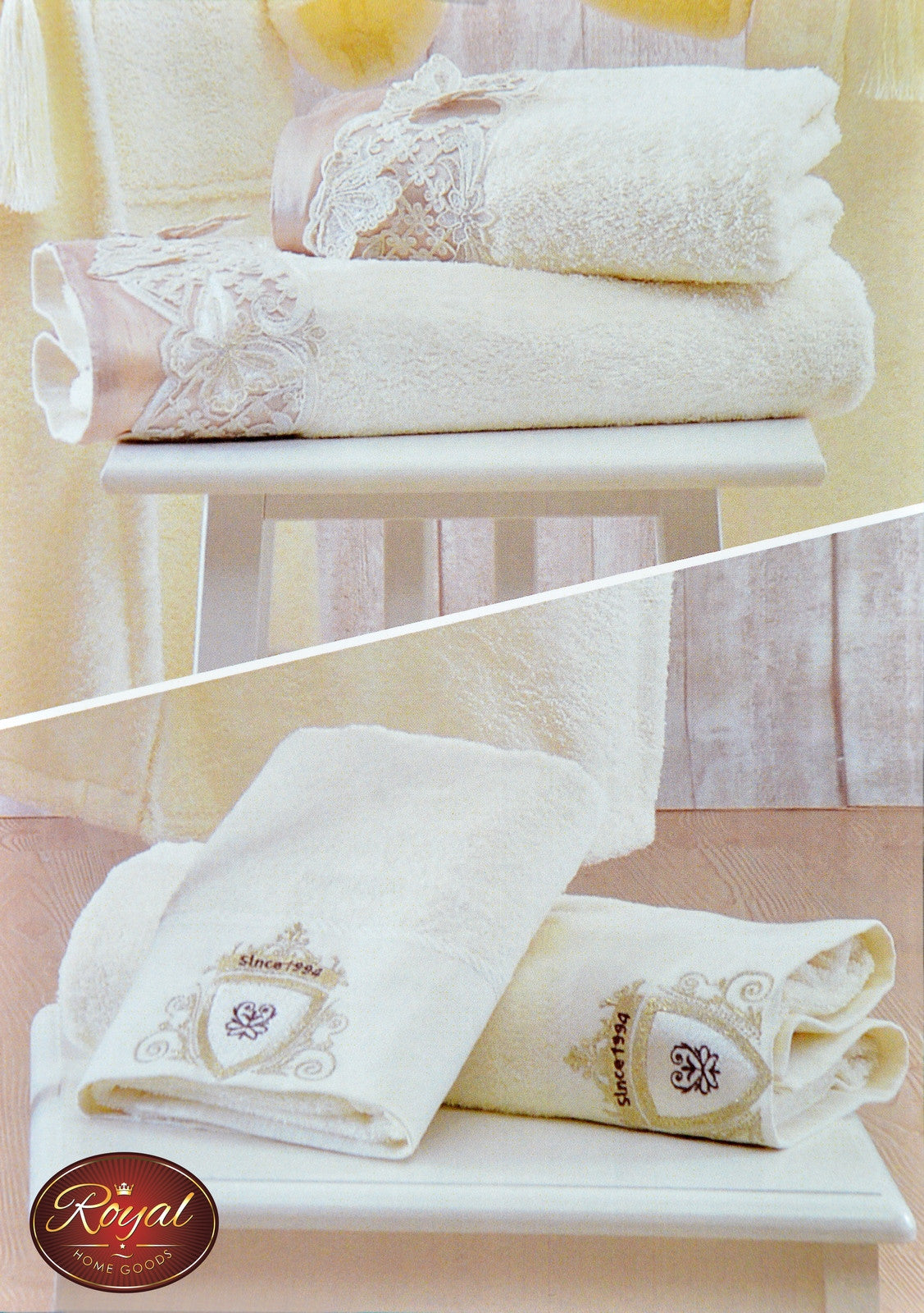 4 Pcs "Elfida" Towel Set 100% Cotton