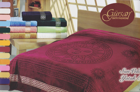 GREEK 'SUN' COTTON BLANKET