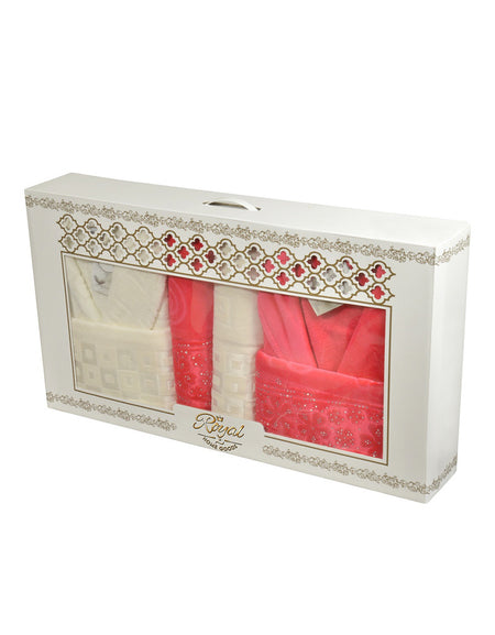 6 Pcs Family Bathrobe Set "Velour"