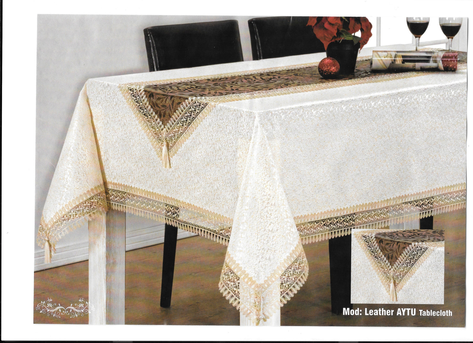 "AYTU" Leather Tablecloth
