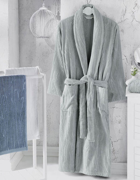 "Sortie" Men's Bathrobe 100% Soft Cotton